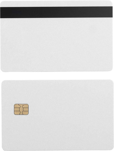 Tarjetas Plásticas Carnet Pvc Blanca Smart Chip Y Banda Magn
