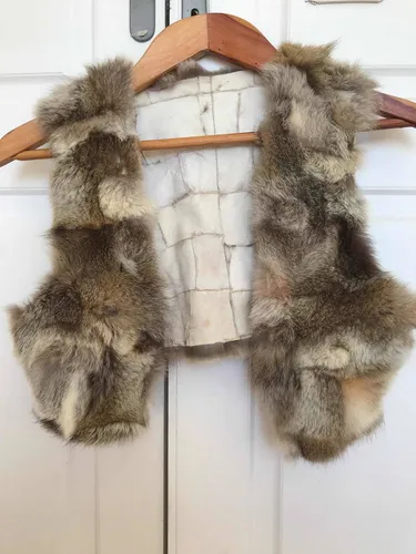Chaleco piel conejo mujer sale