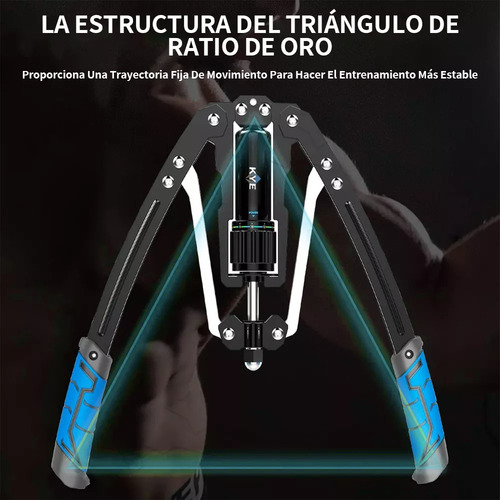 Kye Ejercitador De Brazo Ajustable Potencia Hidráulica+pinza Color Azul