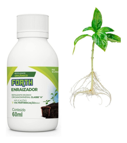 Enraizador Kit 6 Fertilizante Concentrado Raiz 60ml Forth
