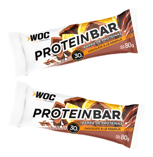 12 Barras Proteicas Woc 30g De Proteína Chocolate   