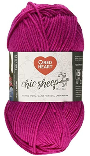 Red Heart Chic Sheep Marly Bird, Dragon Fruit Yarn