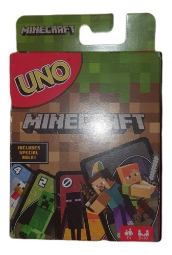 Juego De Mesa Uno Edición Minecraft Nuevo Mattel Games