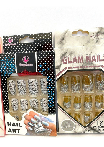 Uñas Postizas Estampadas, Hermoso Toque