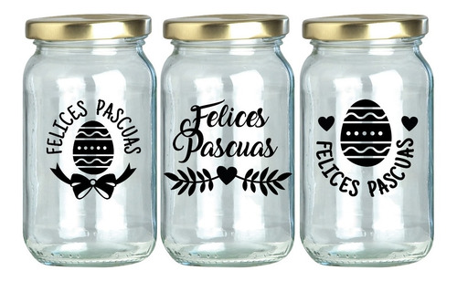 Imagen 3 de 5 de Vinilos De Pascua Para Frascos