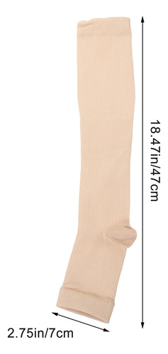 2 Pares De Medias Elásticas Para Pantorrillas, Calcetines De