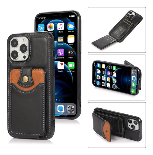 Funda De Teléfono Con Bolsa De Billetera Para iPhone 13 Pro