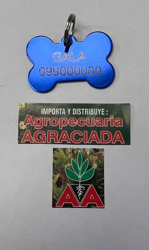 Imagen 7 de 10 de Chapitas Placas Identificadoras De Mascotas Grabadas Laser
