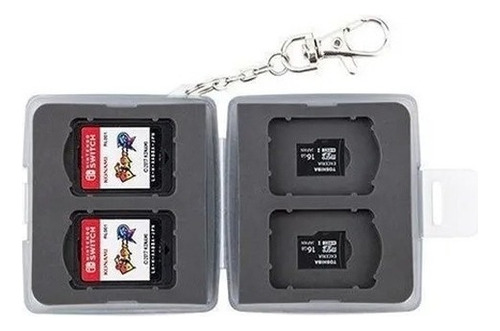 Estojo Porta Cartão De Memória Micro Ou Sd Jjc Mc-12d Cor Cinza