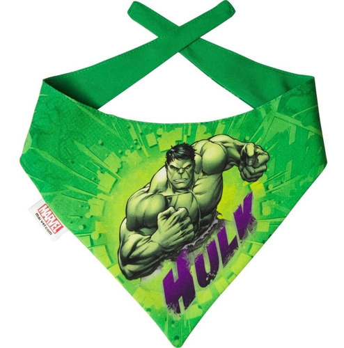 Bandana - Lenço Incrível Hulk - Cachorro Grande - M - G
