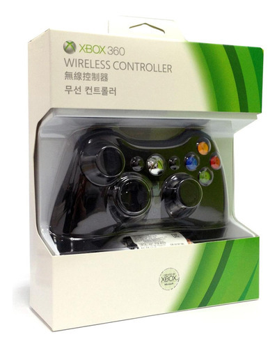 Joystick Inalambrico Compatible Xbox 360 / Pc Wireless ® Color Negro