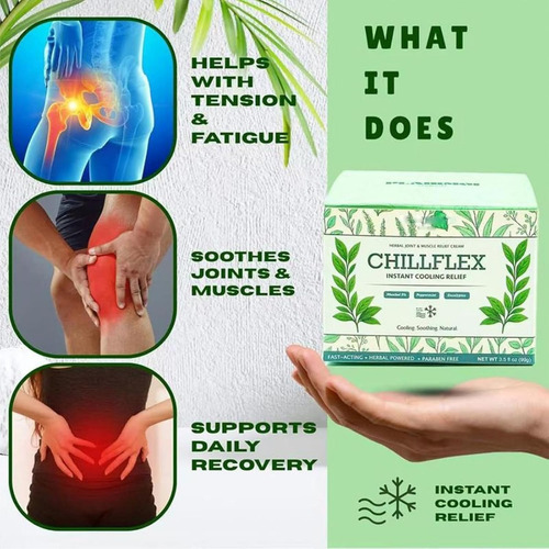 Crema Chillflex Instant Cooling Relief, Joint Flex Pain3