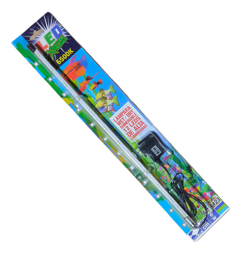 Lampara Led Sumergible Acuario Pecera Peces 55 Cm Luz Blanca Externa 4423