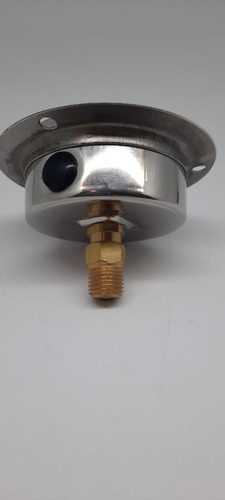 Manometro. Horizontal C/ Flange Inox 0-250 Kg:3500 Psi R.1/4
