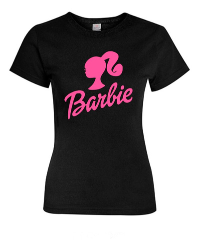 Polera Barbie Algodón Manga Corta Mujer