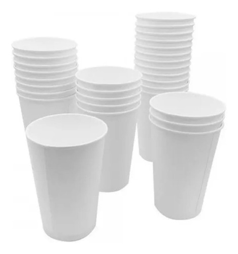 Imagen 2 de 8 de Vasos Blancos Polipapel 8 Oz 240cc X 100 Unidades