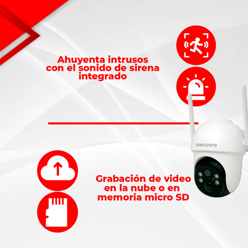 Cámara Seguridad 4g 2k Panel Solar Batería Recargable Audio Color Blanco