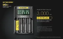 Comprar Cargador de batería con carga USB Nitecore UMS4 3A - 5V entrada