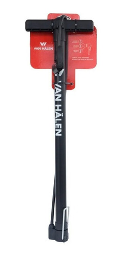 Imagen 2 de 3 de Inflador De Pie Metalico Cabezal Dual Plegable Van011 Bici