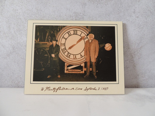 Cuadro 20x30 Marty Doc Brown Y El Reloj De Hill Valley