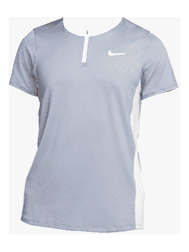 Polo Nike Men Team Court Advantage Tennis Zip Shirt Talla M
