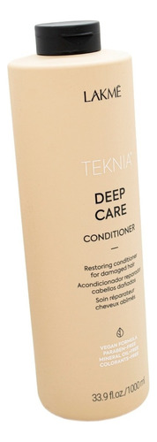  Acondicionador Lakme Deep Care Reparador Cabellos Dañados x1000ml