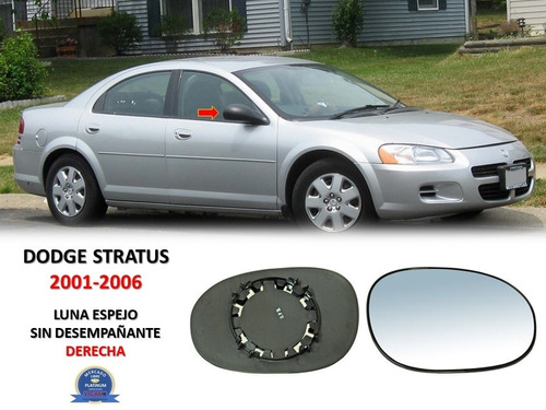 Luna Espejo Dodge Stratus 2001-2006 S/desampañante Derecha