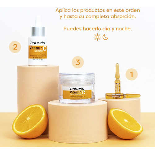 Babaria Ampollas Vitamina C 5 Unidades - Tratamiento Piel