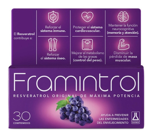 Framintrol Resveratrol Antioxidante X 30 Comprimidos