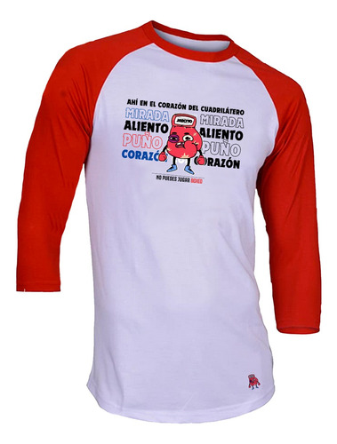 Playera Raglan El Corazon Del Cuadrilátero Hombre