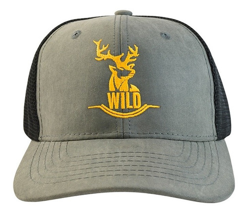 Gorra Wild Gris/negro C/snapback Poliéster/algodón Wallis