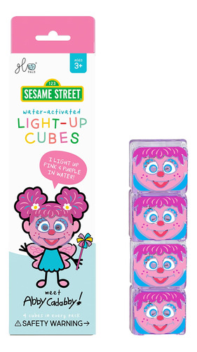 Glo Pals X Sesame Street - Cubos Iluminados Activados Por Ag