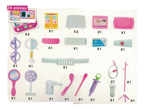 Imagen 3 de 5 de Set Valija Belleza Cocina Consultorio Love Nena Babymovil
