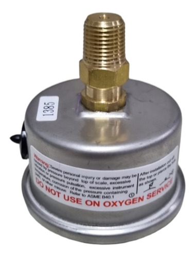 Imagen 2 de 3 de Reloj Presion Combustible Dosador 50 Psi 40mm Competicion