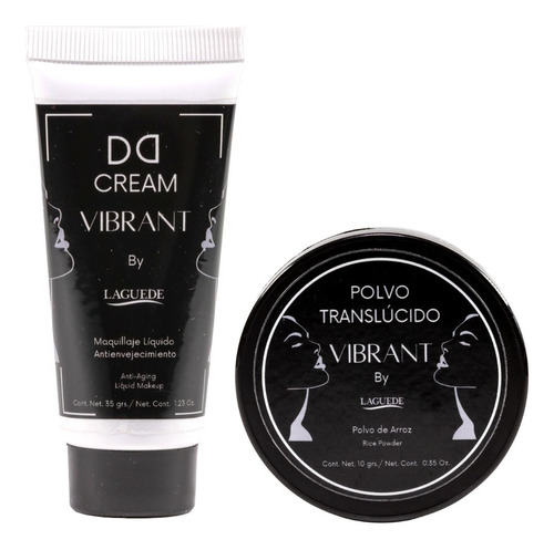 Kit Dd Cream Maquillaje Anti Age + Polvo Tanslúcido De Arroz