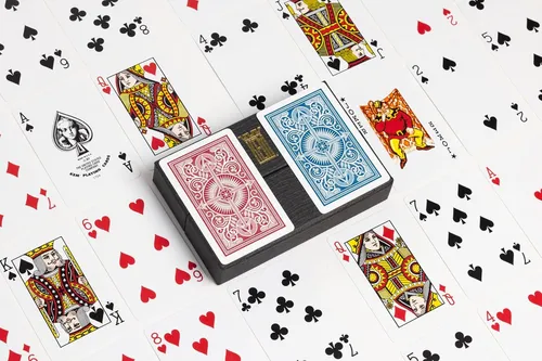 Kem Arrow Cartas De Plástico Rojas Y Azules, Estándar...