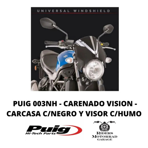 Imagen 2 de 6 de Puig 003nh-carenado Visión-carcasa C/negro Y Visor C/humo