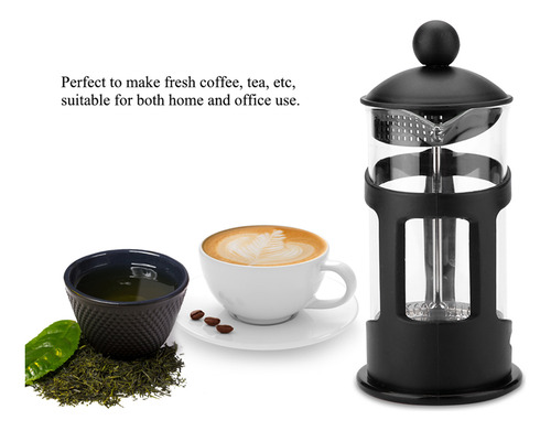 Cafetera Portátil De Vidrio De Acero Inoxidable