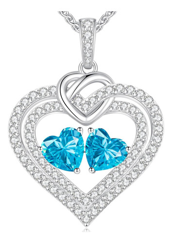 Louisa Secret Collares Brillantes Con Piedra Natal De Doble