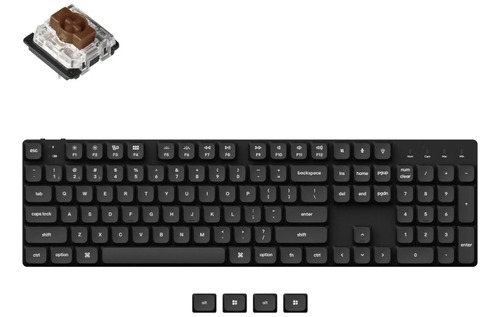 Teclado Mecanico Keychron K5se Black Brown Switch Pc Mac