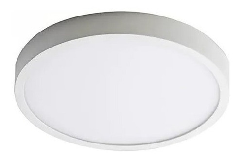 Imagen 2 de 8 de Plafon Led Aplicar Redondo 24w Aluminio Calido Frio Full