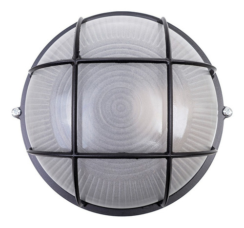 Imagen 1 de 7 de Lámpara Tipo Tortuga Sica - Redonda - 60w - Negra - Exterior