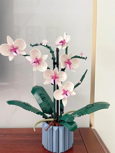 Juego De Construcción Bouquet Ramo De Orquídeas 608 Pcs