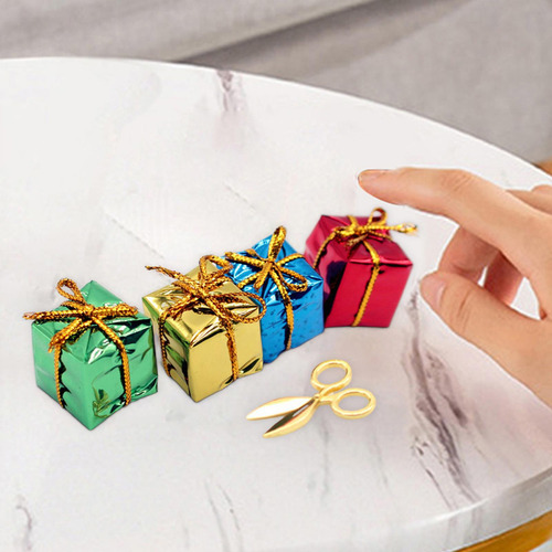 Casa De Muñecas, Decoración De De Navidad, Mini Caja De