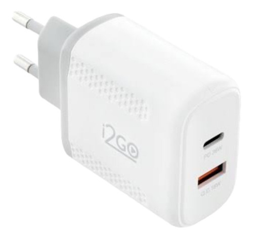 Carregador Turbo I2go 1 Saída Usb-c 36w + 1 Saída Usb-a 18w