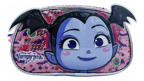 Cartuchera Vampirina 1 Cierre Neoprene Color Violeta