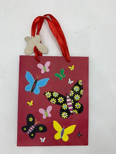 Imagen 3 de 5 de Bolsa Regalo Motivo Mariposa Pequeñ In. 6750 Salida 0.9 Xavi
