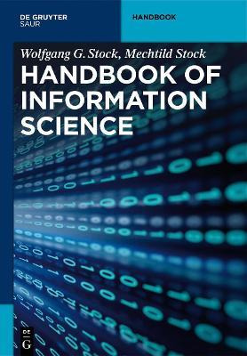 Libro Handbook Of Information Science - Wolfgang G. Stock