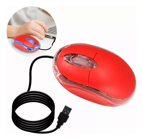 Mouse Usb Con Cable Coloridos Con Cable 1.5 Metros