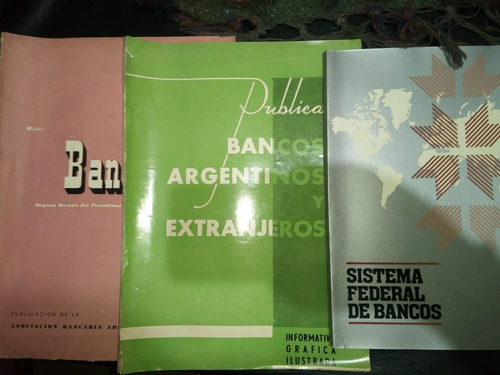 Pack 3 Ejemplares Revistas Bancarias Bancos 